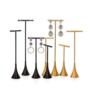 Earrings Display Stand, Stud Earrings Display, Minimalist Jewelry Stand Gold