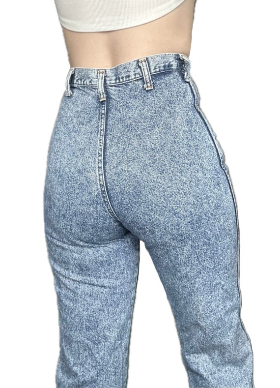 Vintage 80’s Riata Wranglers | Acid Wash | W27xL34 - image 2