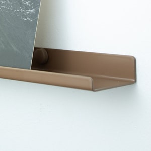 Thin Picture Ledge / Record Ledge / Floating Ledge / Ledge Shelf / Wall Mounted Floating Shelf / Floating shelves / Picture Shelf Brown