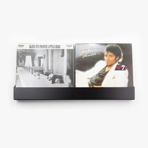 ManyfoldStore Vinyl Record Shelf  / Now Playing Vinyl Rack / Wall Hanging Vinyl Record Stand / Wall Mounted Vinyl Record Shelf /