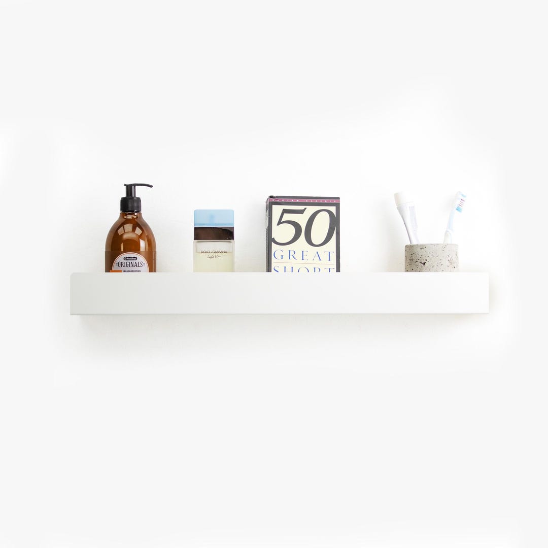 Wall Mounted Bathroom Shelf / Floating Shampoo Rack / Modern Bathroom ...