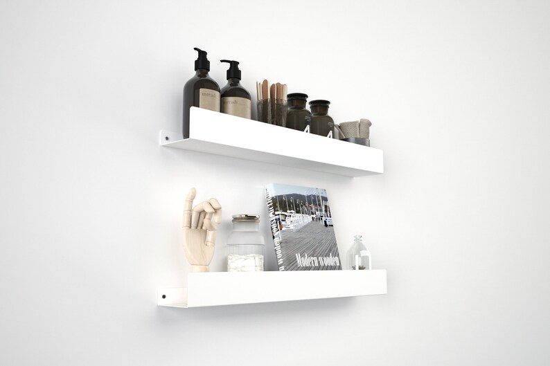 Minimalist Bathroom Shelves Boho Style / Floating Shelves Etsy