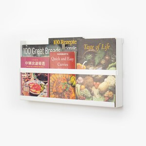 Metal Cookbook Stand / Wall Mounted Kitchen Shelf/ Floating Shelves ...