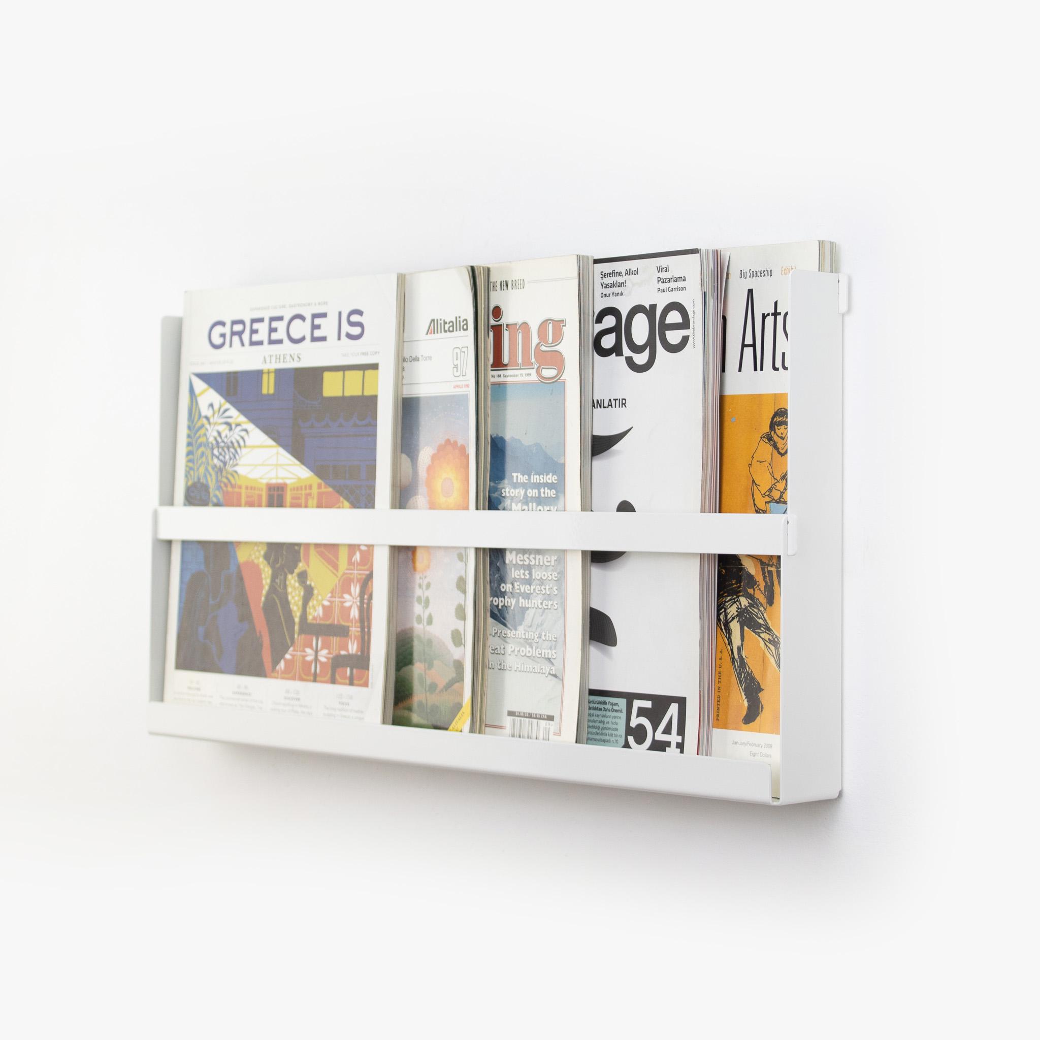 Magazine Book Rv Wall Racks Wall Mounted Big Magazine Rack / Magazine and Book Holder / Gift for ...