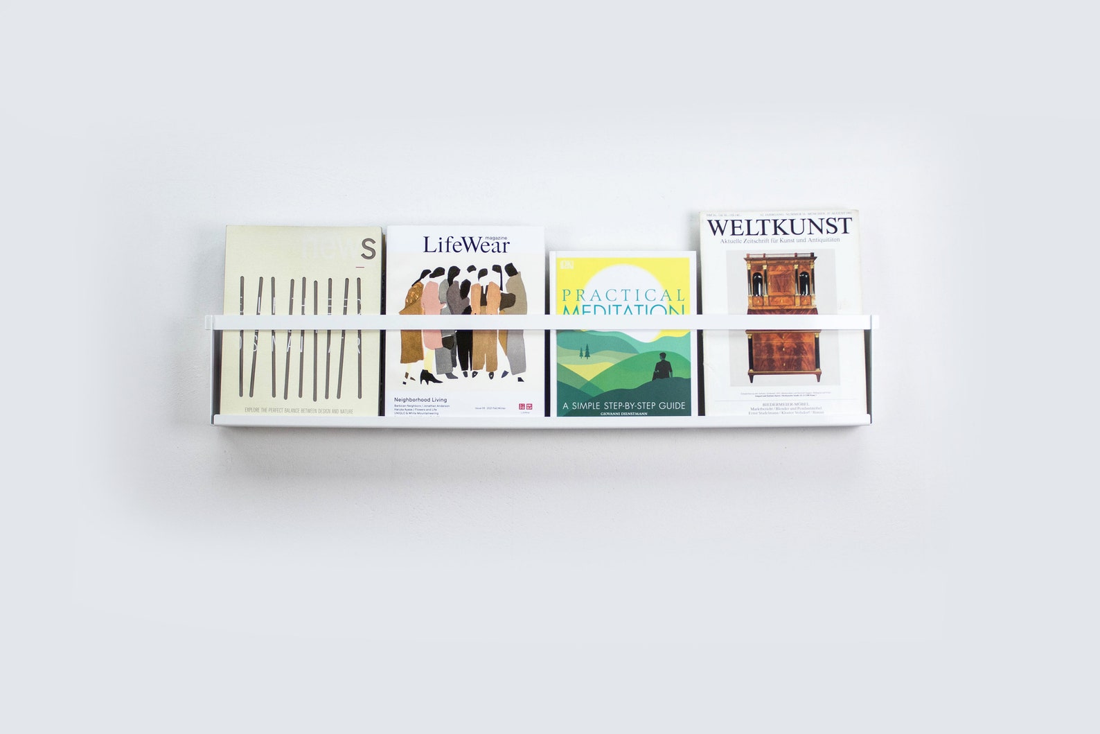 Big Wall Magazine Rack / Wall Mounted Magazine Holder / Metal Etsy