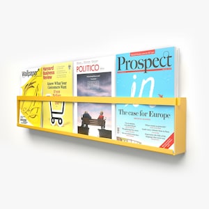 Floating Magazine Rack by Manyfoldstore/ Wall Magazine Rack / Wall ...