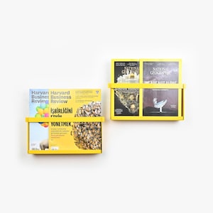 Wall Magazine Holder / Magazine Rack/ Yellow Book Shelf / Wall Mount Bookshelf / Office Wall Decor / Book Stand / book decor