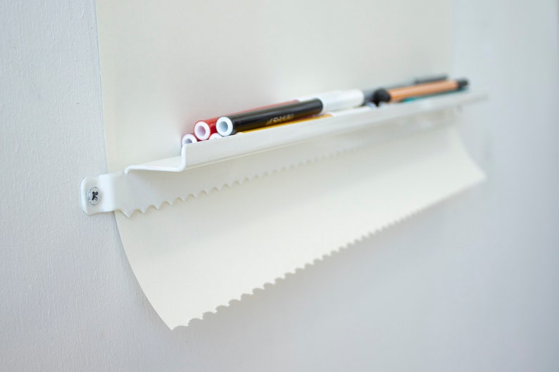 Paper Roller With Pen Holder / Paper Dispenser / Studio Roller | Etsy