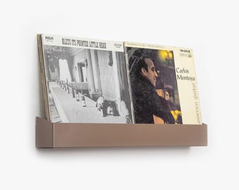 Vinyl Record Shelf / Metal Record Holder / Vinyl Record Storage / Vinyl Display Stand / LP Storage / Wall Mounted Record Holder / Music Gift