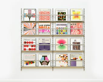 Manyfold Easy Shelves: Record Display Unit / Wall Mounted Display Shelves / Industrial Bookshelf / Custom Shelves