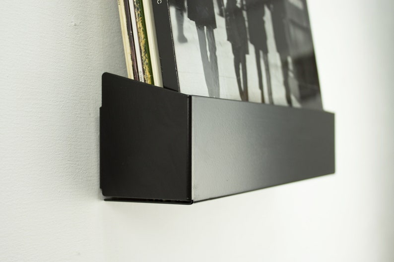 ManyfoldStore Vinyl Record Shelf / Now Playing Vinyl Rack / Wall Hanging Vinyl Record Stand / Wall Mounted Vinyl Record Shelf / image 1