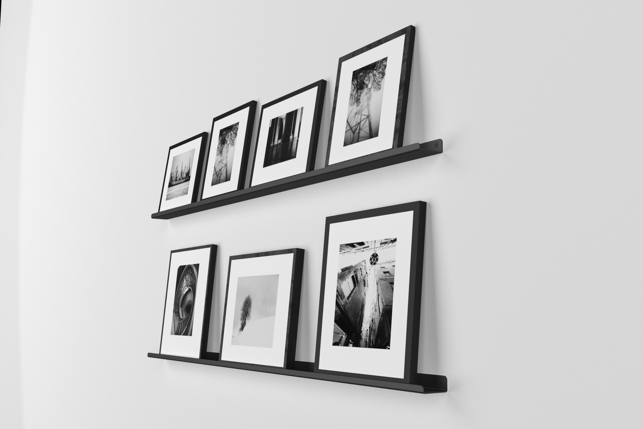 2 Pieces Promo Picture Frame Shelf / Photo Ledge / Black Etsy