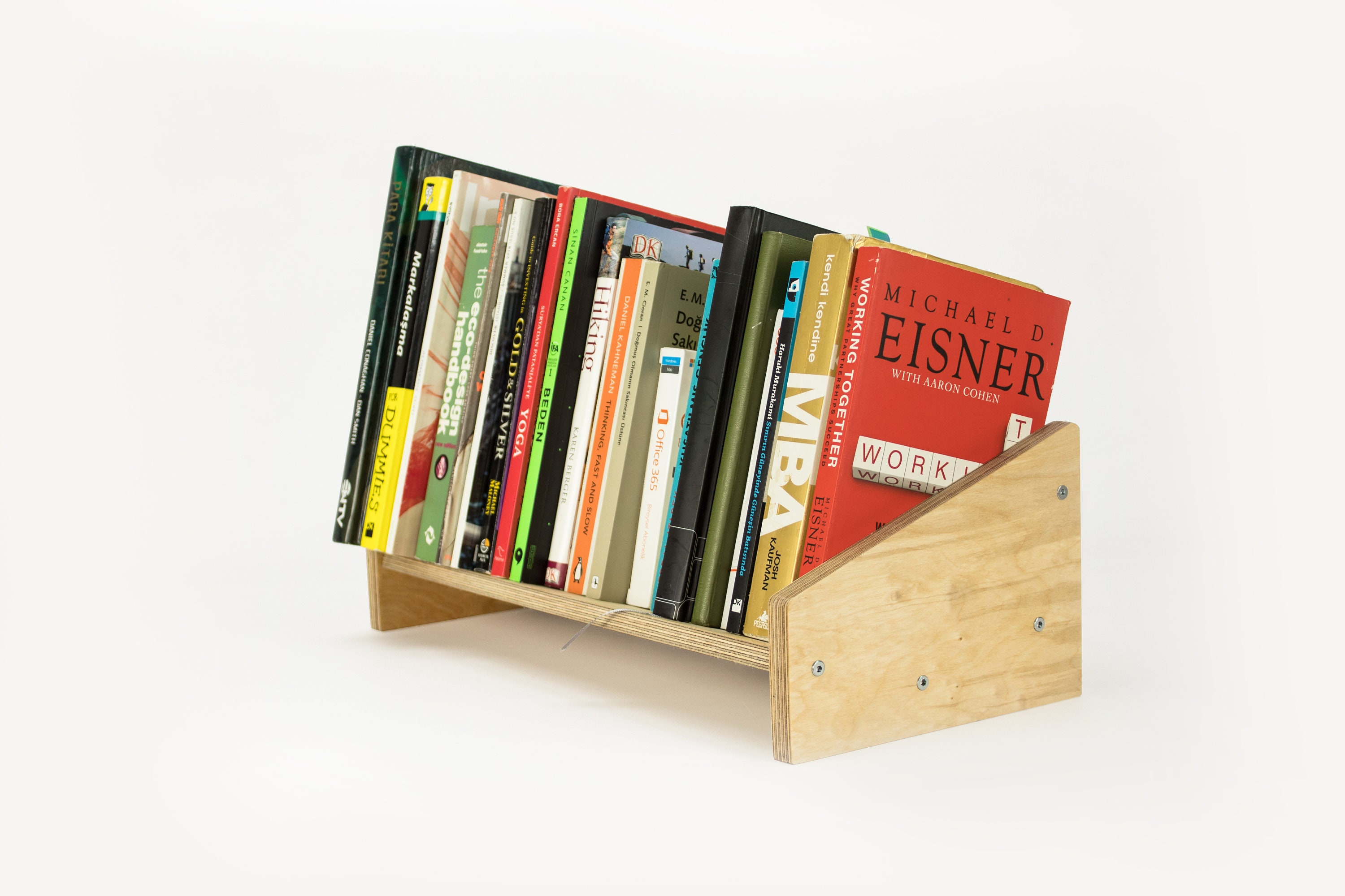 Wood Desktop Shelf Organizer for Books / Wooden Bookshelf for Etsy