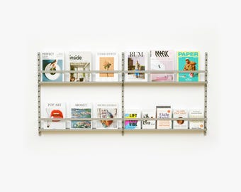 Manyfold Easy Shelves: Custom Display Shelves / Wall Mounted Magazine Rack and Bookstand