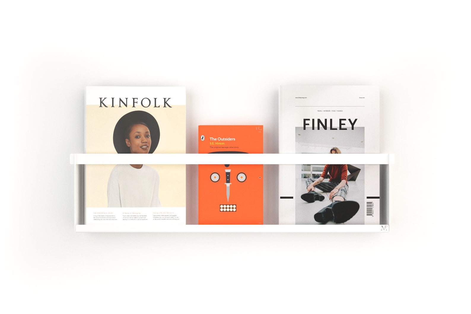 White Magazine Holder / Wall Mounted Magazine Rack / Etsy UK