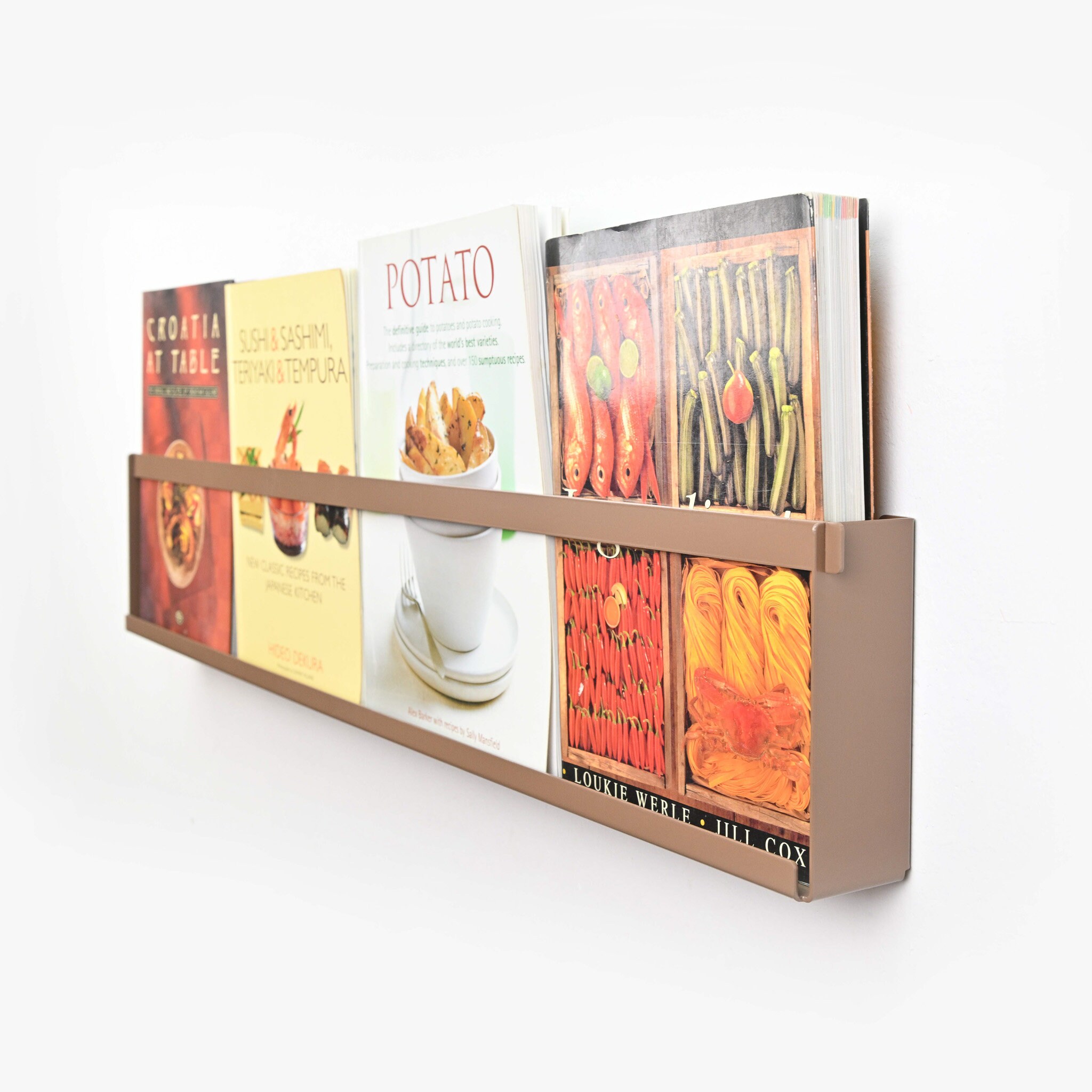 Brown Magazine Rack / Wall Hanging / Book Shelf / Wall Decor ...