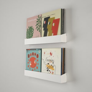 ManyfoldStore Vinyl Record Shelf / Now Playing Vinyl Rack / Wall Hanging Vinyl Record Stand / Wall Mounted Vinyl Record Shelf / image 8