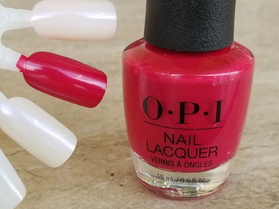 Opi Nail Polonais Opi Red Nl L72 15ml Shimmery Red Nail Art Etsy France