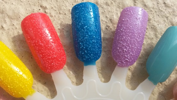 Opi Nail Polish Pop Culture Blue Red Yellow Textured Etsy