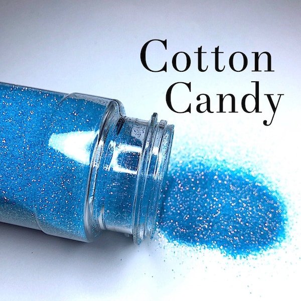 Cotton Candy /Light Blue Ultra Fine Glitter with Soft Iridescent Pink Sparkl