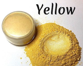 Yellow Pearlescent Mica Powder 5g. KOLORTEK Cosmetic Grade