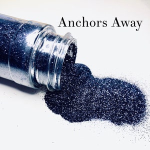 Anchors Away, Navy Blue Glitter, Ultra Fine Glitter, Polyester Glitter, Solvent Resistant Glitter, Dark Blue Glitter, High Quality Glitter