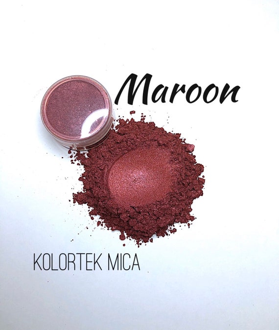 Maroon Pearlescent Mica Powder KOLORTEK Cosmetic Grade 
