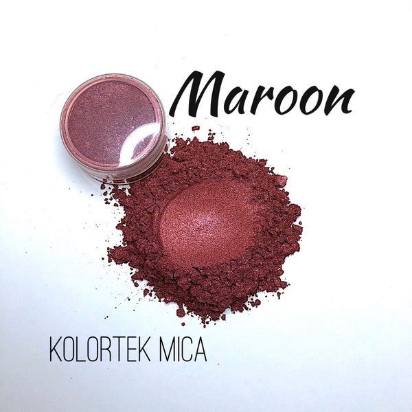 Maroon Pearlescent Mica Powder KOLORTEK Cosmetic Grade