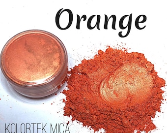 Orange Pearlescent Mica Powder 5g. KOLORTEK Cosmetic Grade