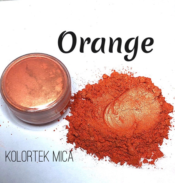 Orange Pearlescent Mica Powder 5g. KOLORTEK Cosmetic Grade 