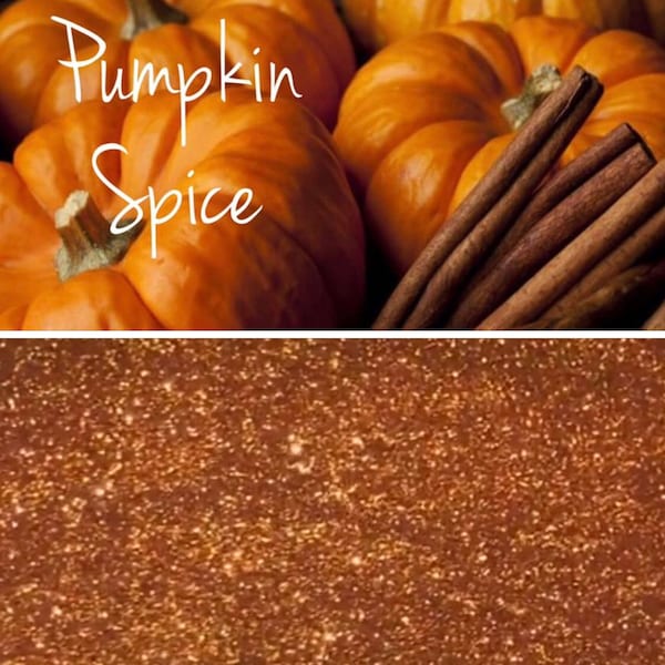 Pumpkin spice/ a burnt orange metallic ultra fine polyester glitter