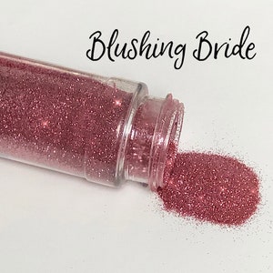 Blush Glitter, Dusty Rose Glitter, Polyester Glitter, High Quality, Solvent Resistant, Ultra Fine Glitter