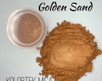 Gold Pearlescent Mica Powder 5g. KOLORTEK Cosmetic grade