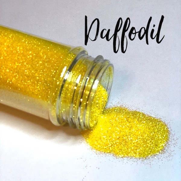 Daffodil iridescent yellow ultra fine Premium polyester glitter