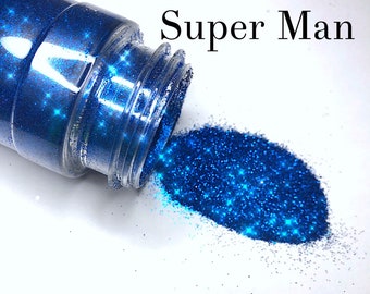 Super Man/ A cobalt blue metallic ultra fine polyester glitter