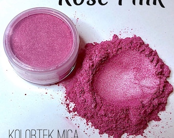 Rose Pink Pearlescent Mica Powder 5g. KOLORTEK Cosmetic Grade