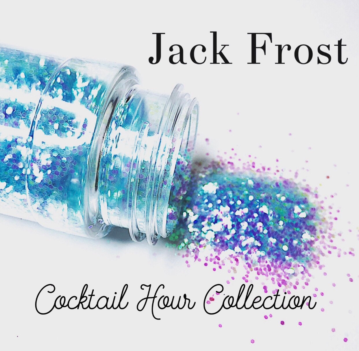 Jack Frost/ a baby blue iridescent semi chunky polyester glitter