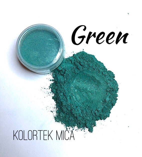 Green Pearlescent Mica Powder 5g. KOLORTEK Cosmetic Grade 