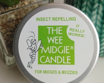 Insect Repelling Candle Vegan Friendly Smells Gorgeous and really works! Gardening, fishing, golfing gift.