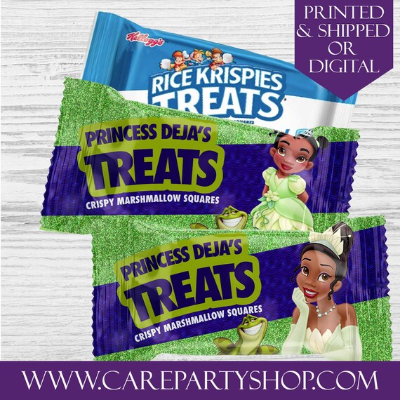 Princess Tiana Rice Krispies Treats Custom Krispie Treats Etsy