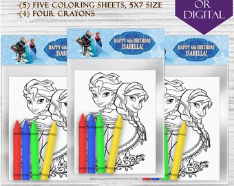 Frozen Mini Coloring Book - Etsy