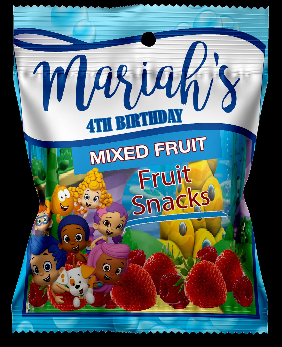 Bubble Guppies Fruit Snacks Favors-Custom Fruit Snacks Bubble | Etsy