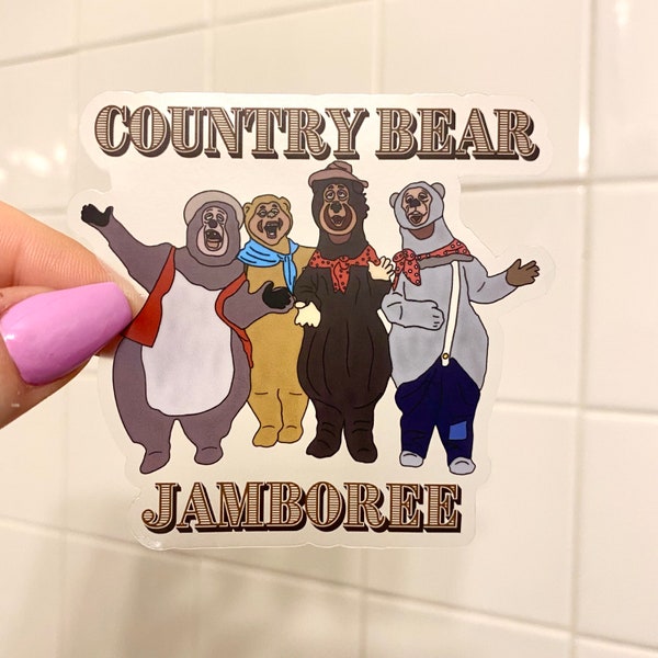 Country Bear Jamboree Sticker | Disney Sticker | Country Bears Sticker | Waterproof Laptop Sticker