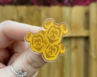 Mickey Waffle Stack Pin | Disney Pin | Acrylic Pins | Waffle Pin | Pin Trading
