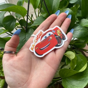 Disney Pixar Cars Sticker | Lightning Mcqueen Ka-chow Clear Sticker ...