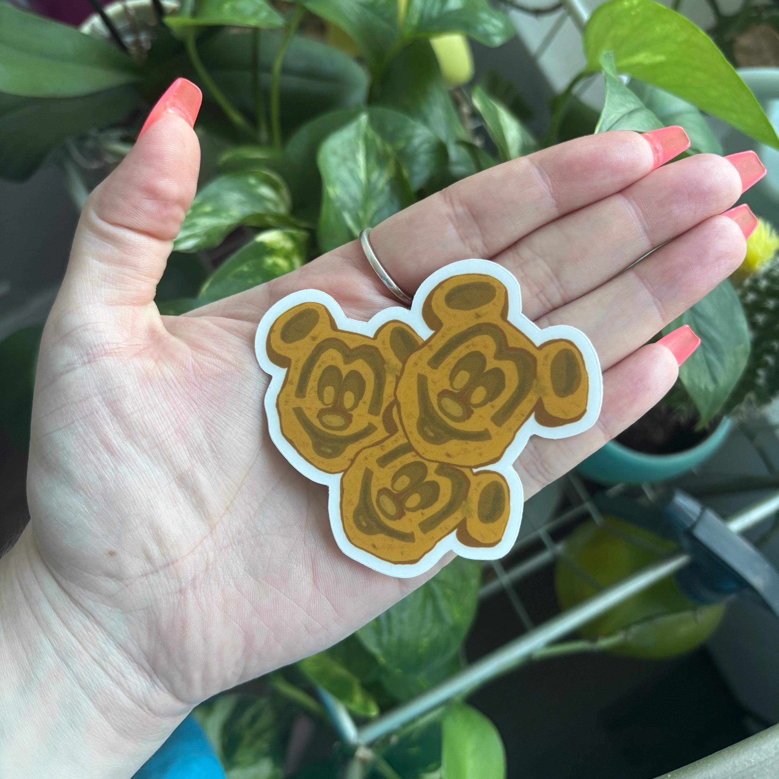 Mickey Waffle Sticker Mickey Waffle Stack Clear Sticker | Vinyl Sticker | Waterproof Sticker ...