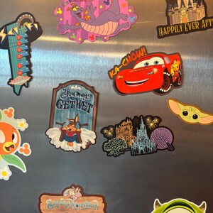 Walt Disney world parks icons magic kingdom castle Epcot ball tower of terror Hollywood studios tree of life animal kingdom Mickey Disney fireworks Disney magnets