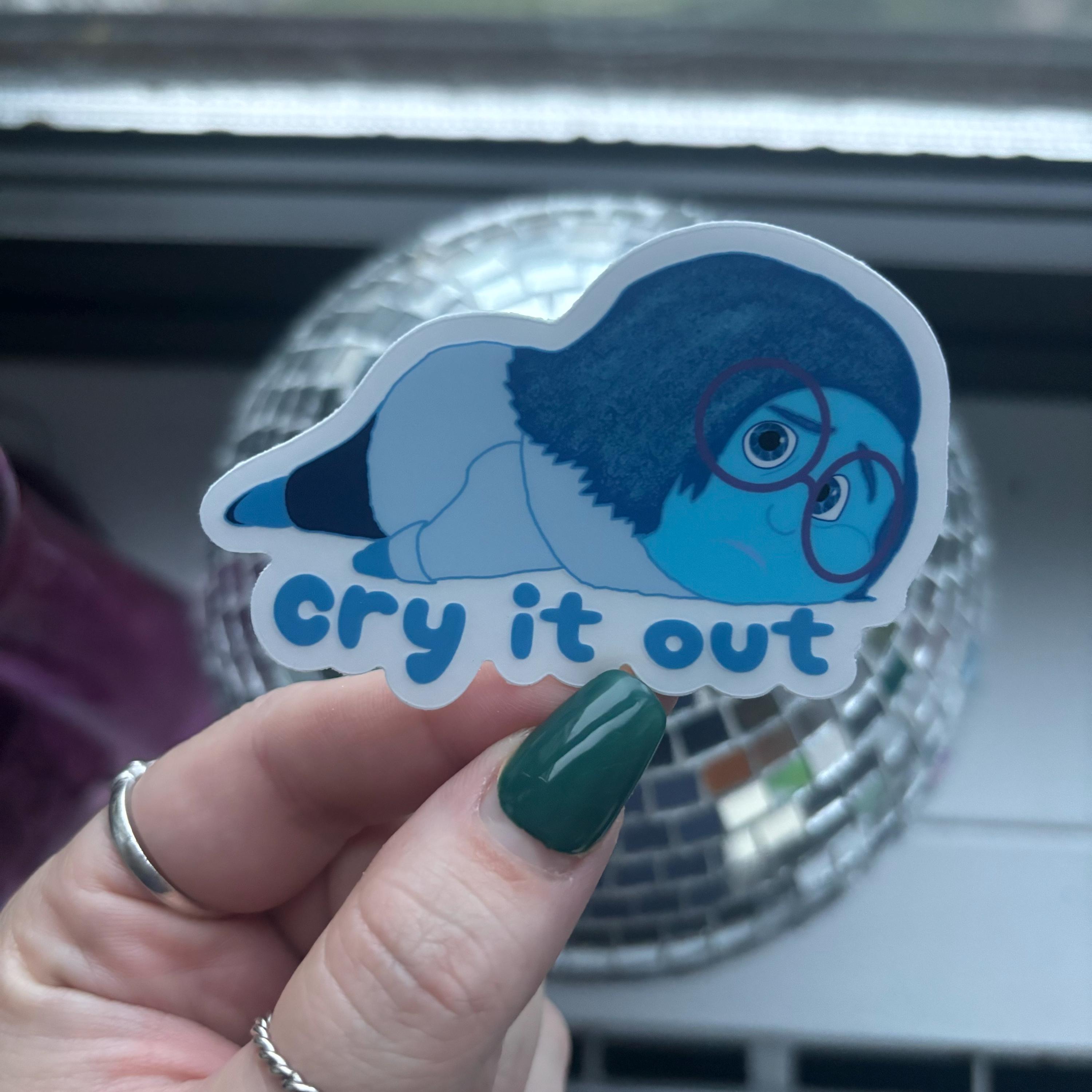 Disney Pixar Inside Out Sadness Sticker | Sadness Clear Sticker ...