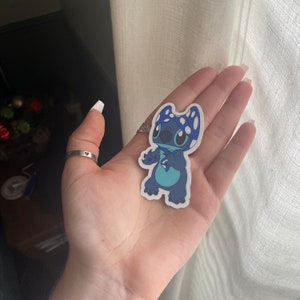 Bikini Head Stitch Clear Sticker | Lilo and Stitch Laptop Sticker | Disney Sticker | Waterproof Vinyl Water Bottle Sticker image 2