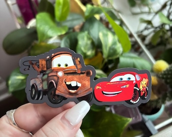 Ímã de reboque do Relâmpago McQueen | Ímã de carro dos Carros da Disney Pixar | Ímã de carro da Disney | Ímã de geladeira da Disney